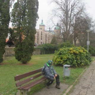 Vlasta kochající se kostelem Nanebevzetí Panny Marie