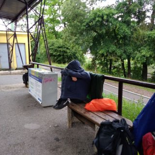 frustrován deštěm