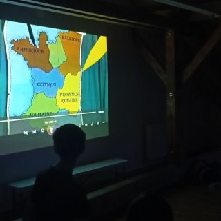 Promítání Asterixe
