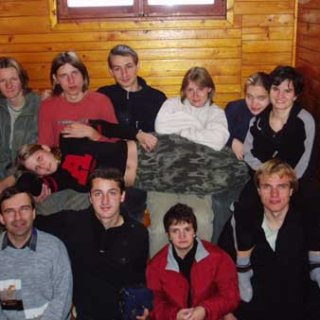 Tradiční foto na schodech. To prostě musí být.