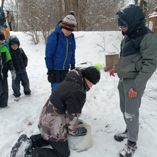 Sněhová koule ve velkém