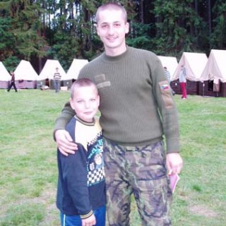 Malý a velký táborník.