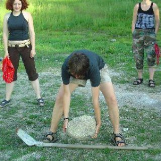 A trochu jiný způsob petanque.