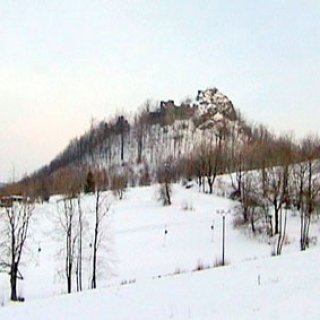 Pohled na zimní Tolštejn