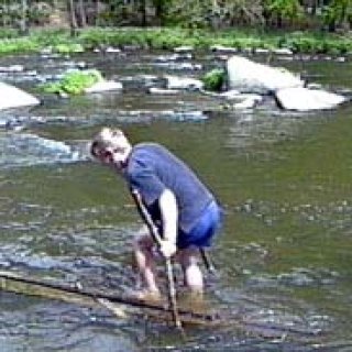 Blonďák a jeho vodní lyžování