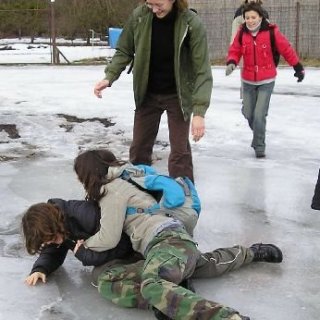 Brusle sice nebyly, ale na ledě jsme se váleli stejně
