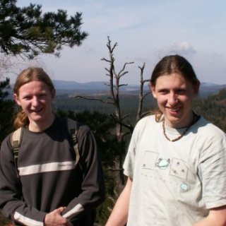 rodinné foto na loupežnickém hradě