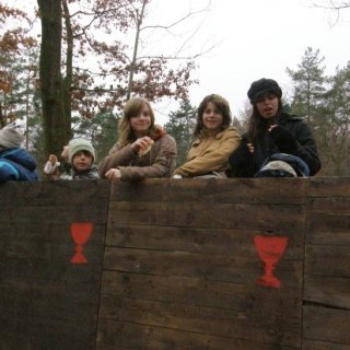 Sváča na vozové hradbě na Sionu