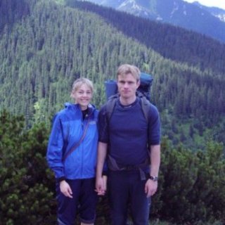 Rodinné foto s horou Giewont