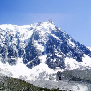 Lanovka z Chamonix na Aiguille du Midi