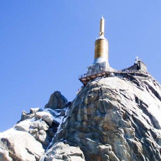 Vrchol Aiguille du Midi