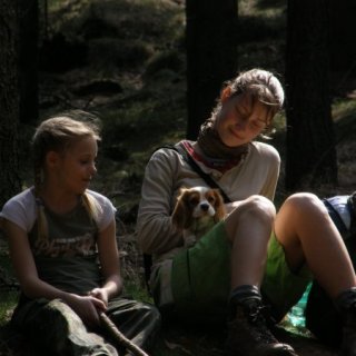 Chvilka odpočinku v lese