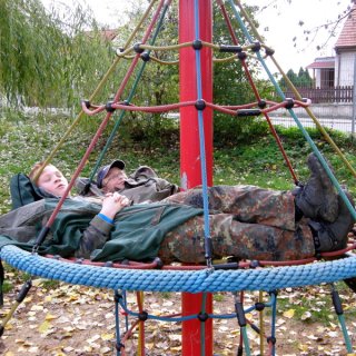 Odpočinek na hřišti