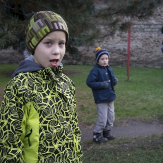 na zahradě