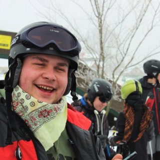Veselý lyžař Stoupa
