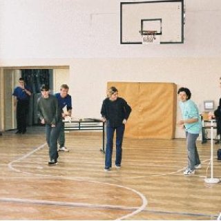zkušební start před regatou