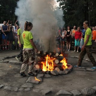 Návštěvní den - slavnostní oheň