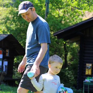 před startem